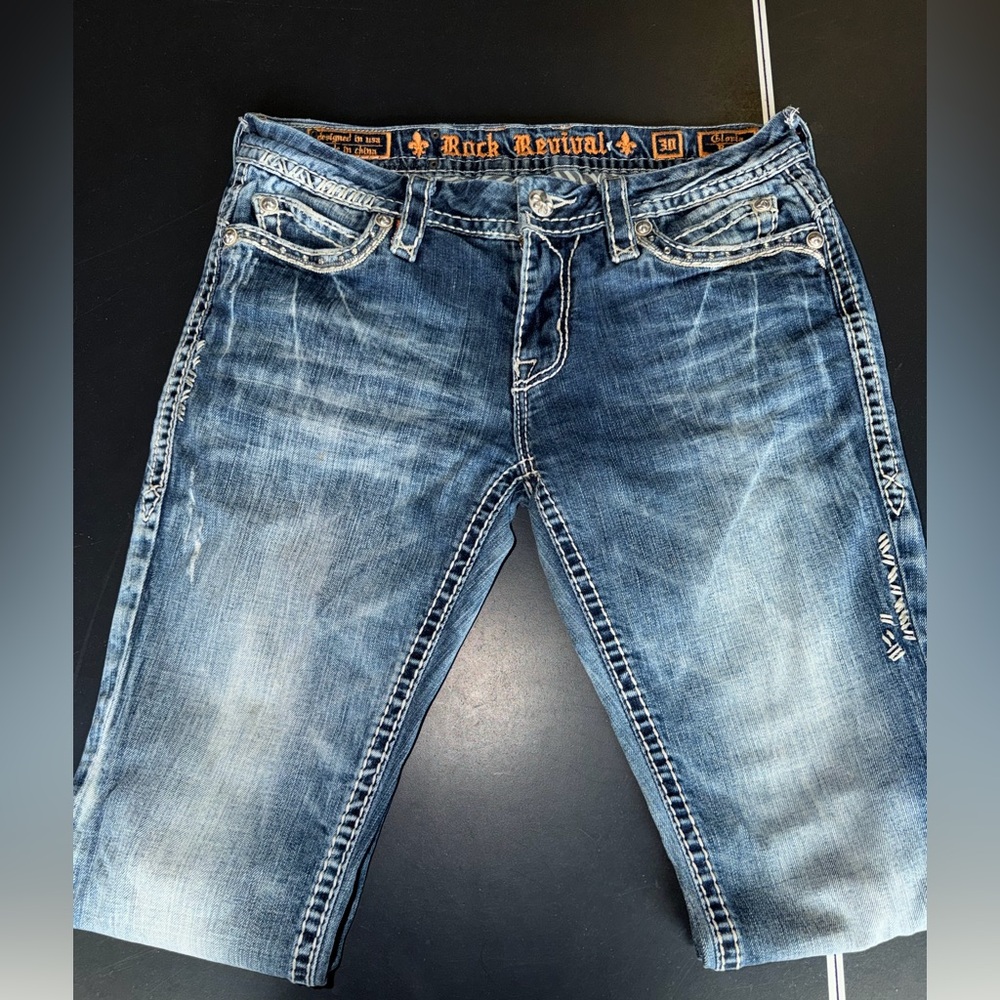 Rock Revival Blue Boot Cut Jeans - Picture 5 of 7
